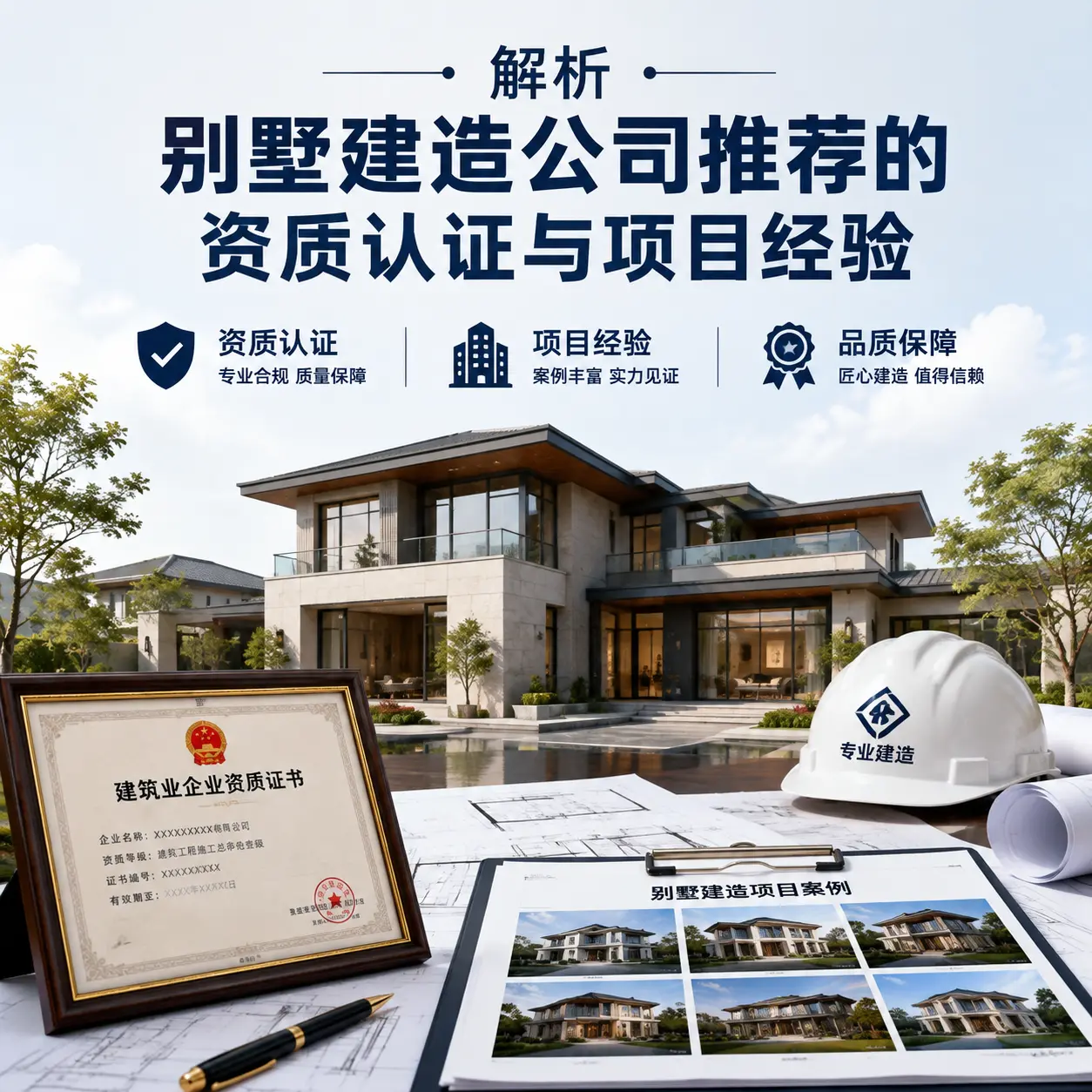 解析 三都 别墅建造公司推荐的资质认证与项目经验