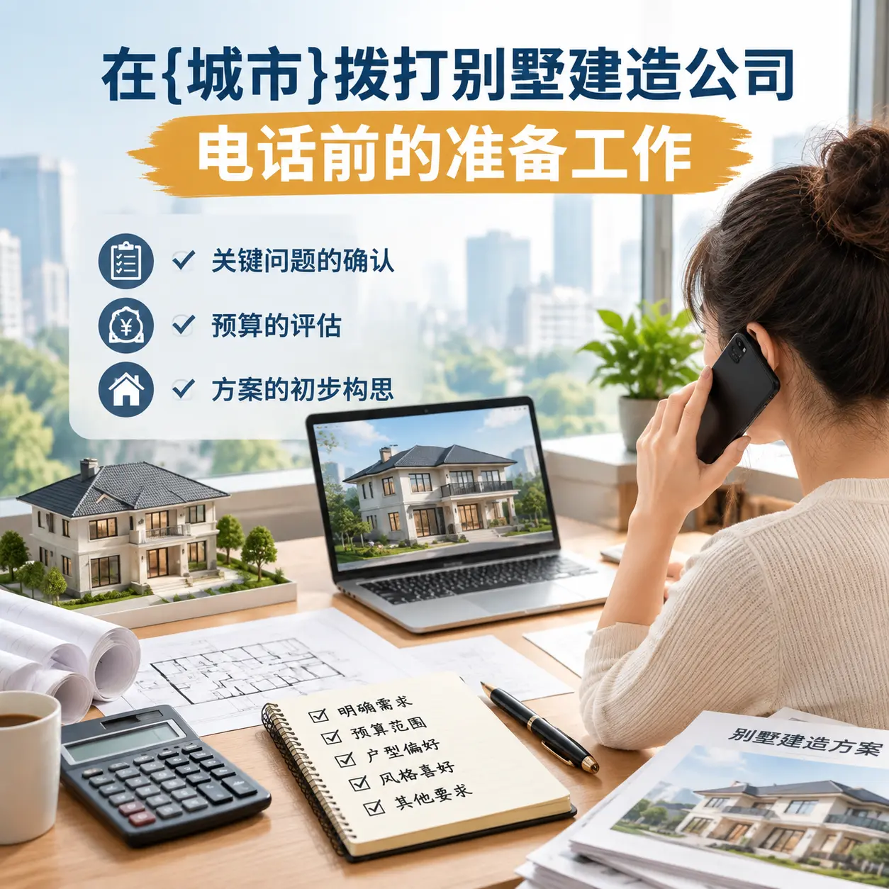 在三都拨打别墅建造公司电话前的准备工作