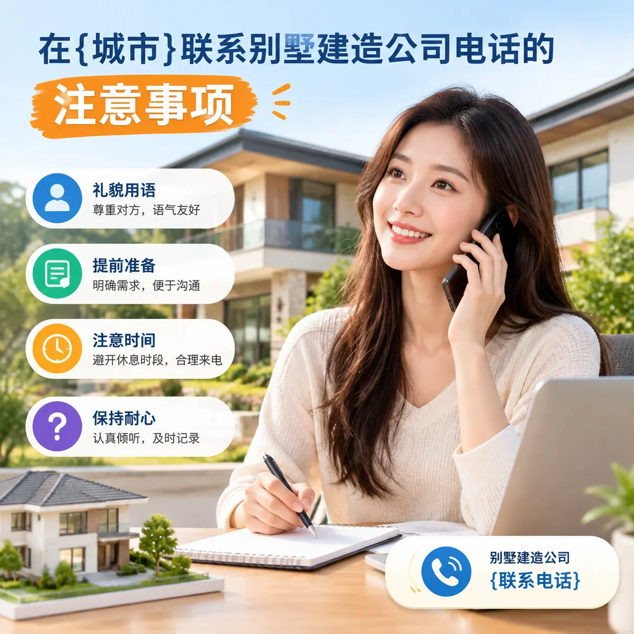 在三都联系别墅建造公司电话的注意事项