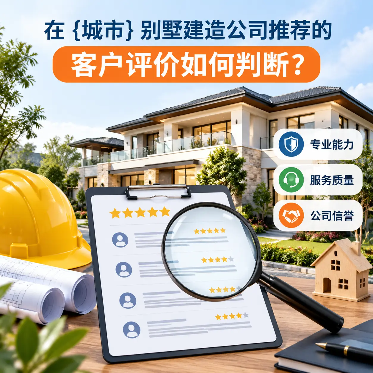 在 三都 别墅建造公司推荐的客户评价如何判断?