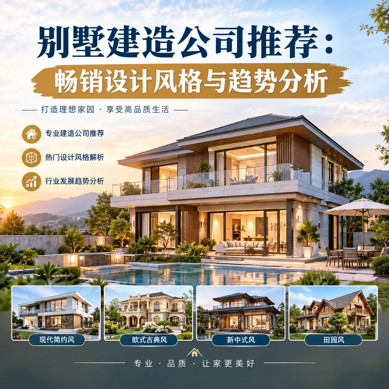 别墅建造公司推荐: 三都 畅销设计风格与趋势分析