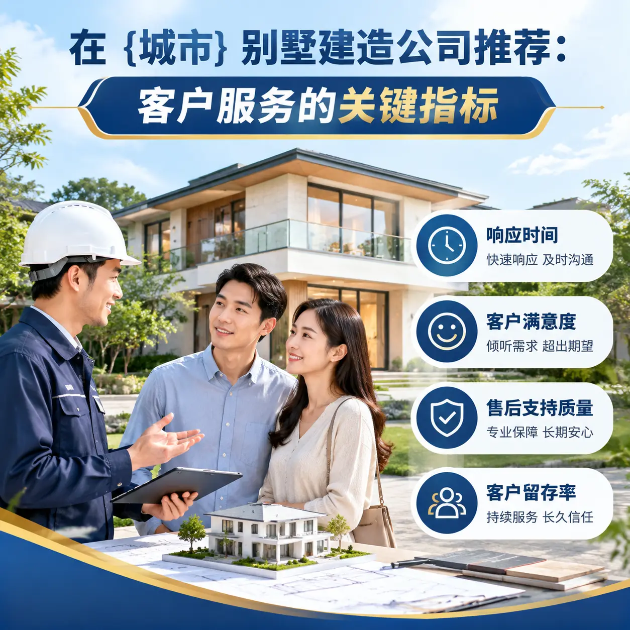 在 三都 别墅建造公司推荐：客户服务的关键指标