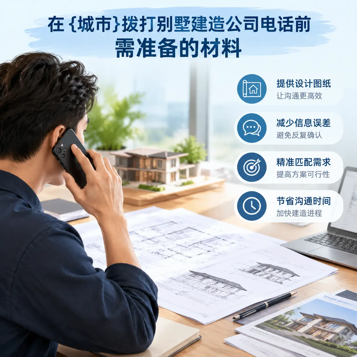 在三都拨打别墅建造公司电话前需准备的材料