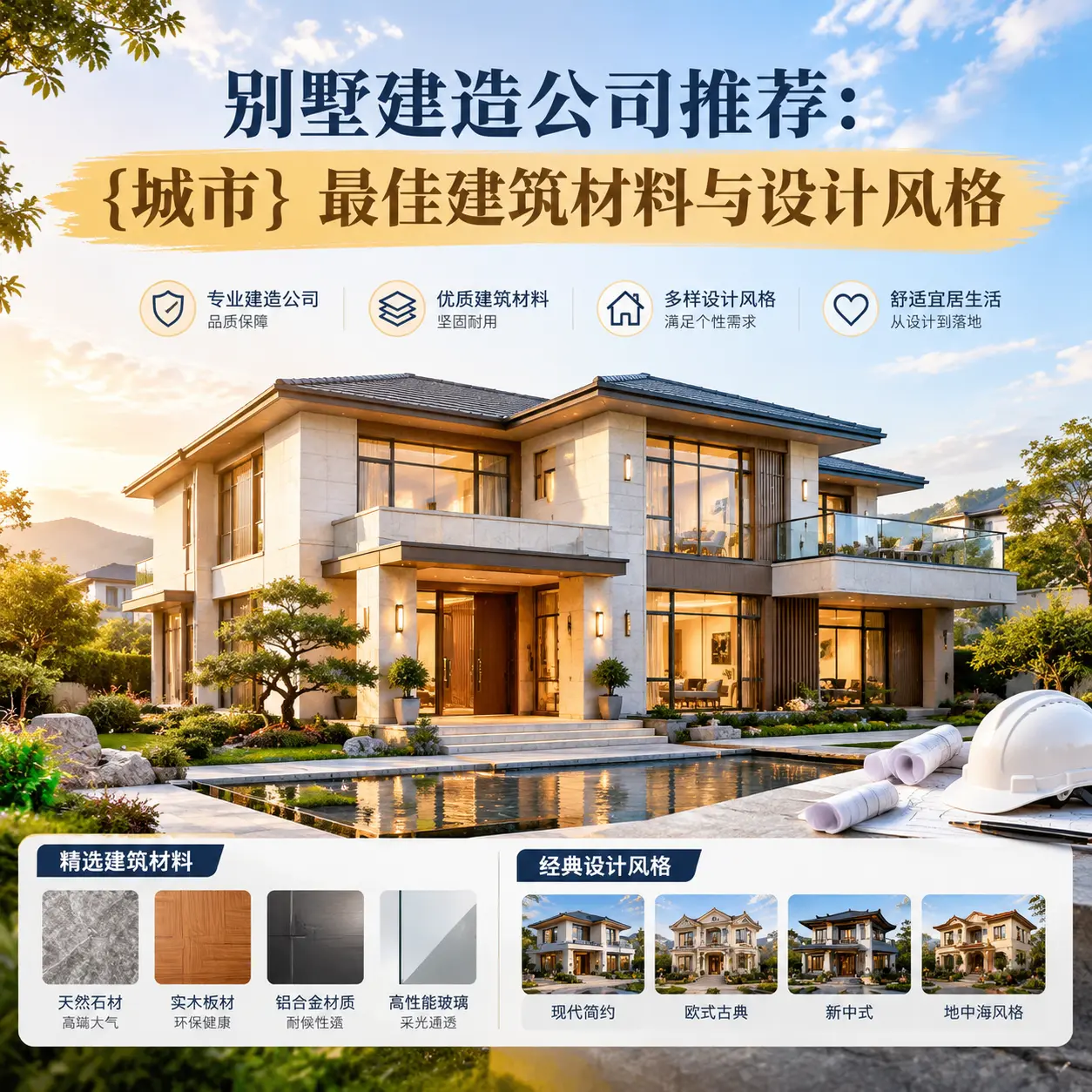 别墅建造公司推荐: 三都 最佳建筑材料与设计风格