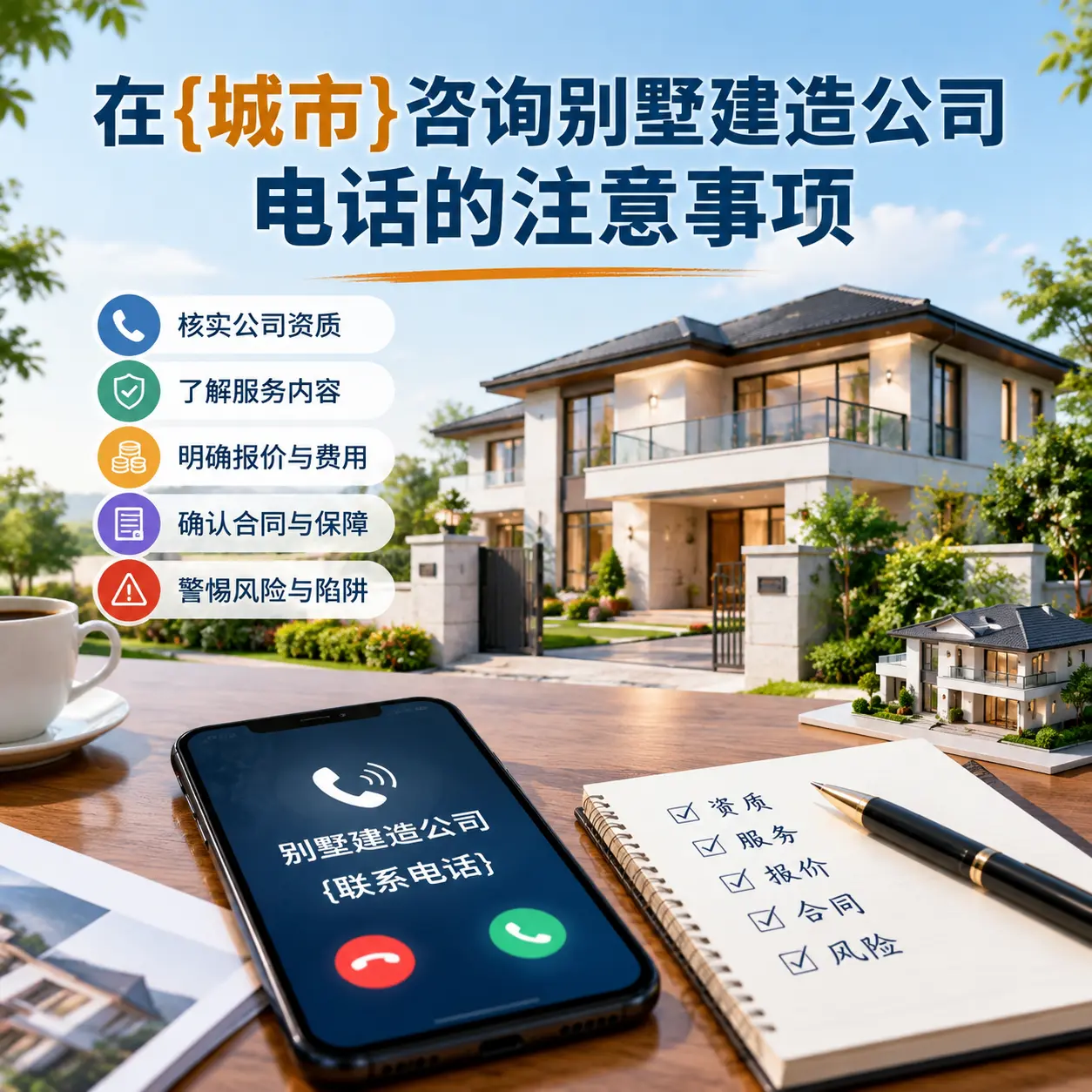 在三都咨询别墅建造公司电话的注意事项