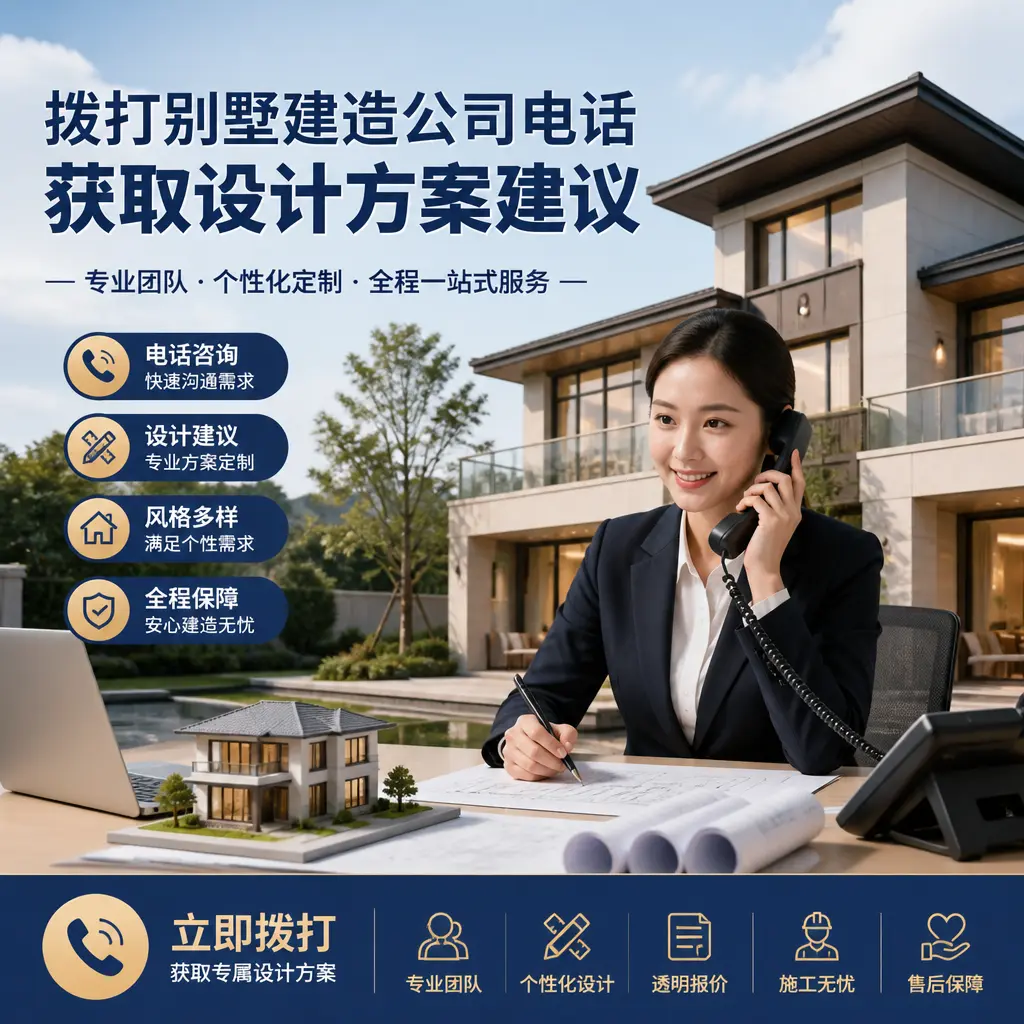 拨打三都别墅建造公司电话,获取设计方案建议