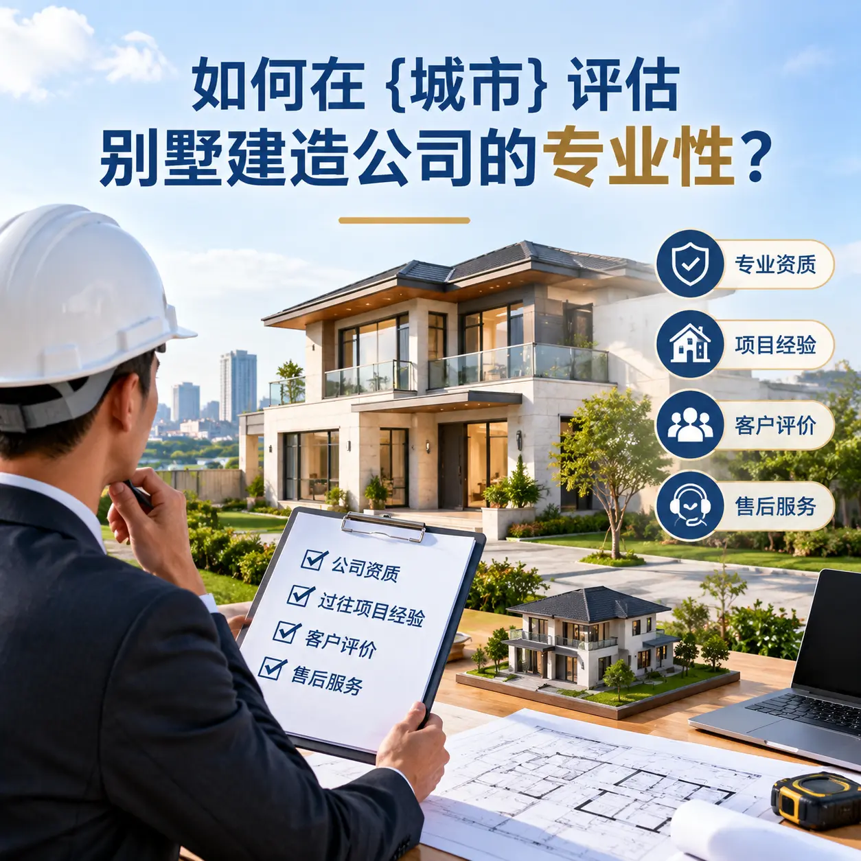 如何在 三都 评估别墅建造公司的专业性?