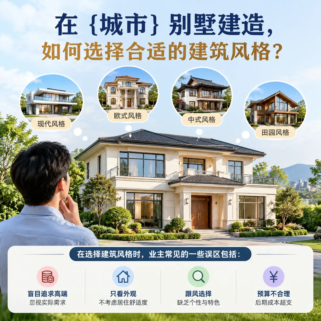 在 三都 别墅建造,如何选择合适的建筑风格?